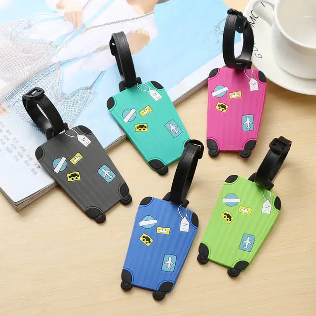 Pet Fashion Silicone Luggage Tags Set
