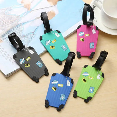Pet Fashion Silicone Luggage Tags Set
