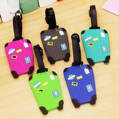 Pet Fashion Silicone Luggage Tags Set